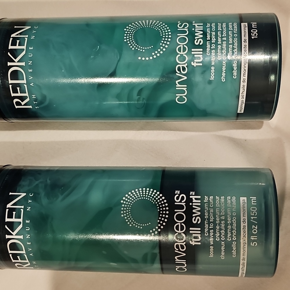 Redken Curvaceous Full Swirl 1-new 5 oz 150ml & 1-used about 3 oz. duo - Picture 3 of 4